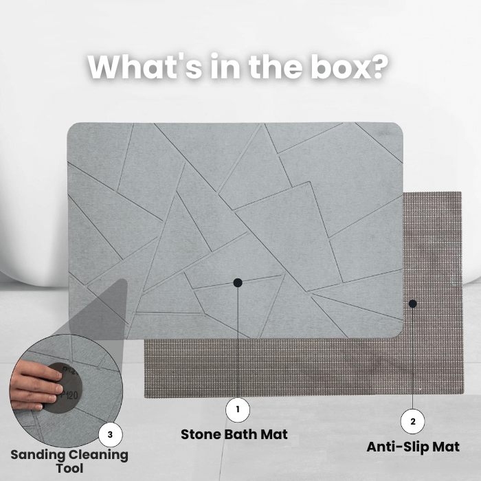Stone Bath Mat | Fast Drying & Water Absorbing
